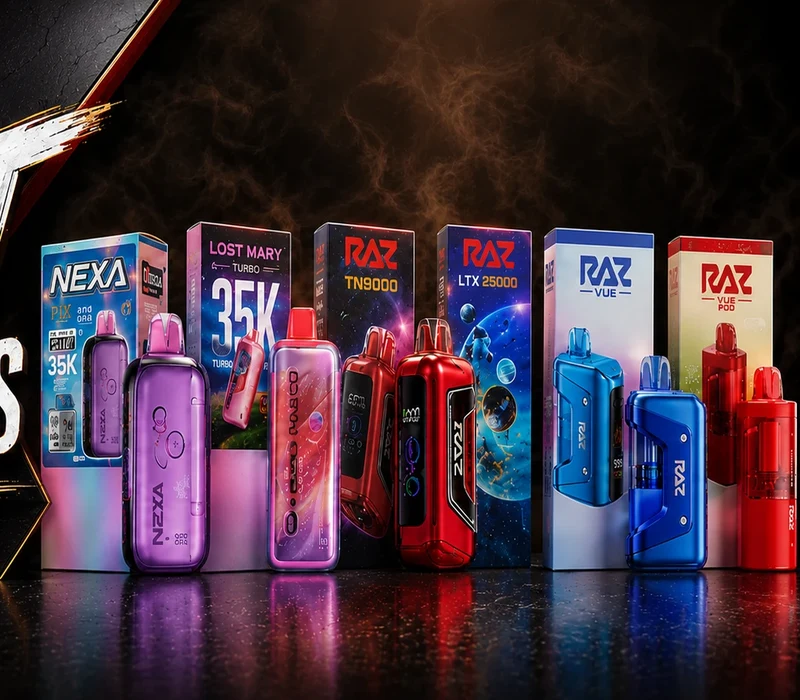 Disposable vape brands available at ZAZA Smoke Shop in Kissimmee
