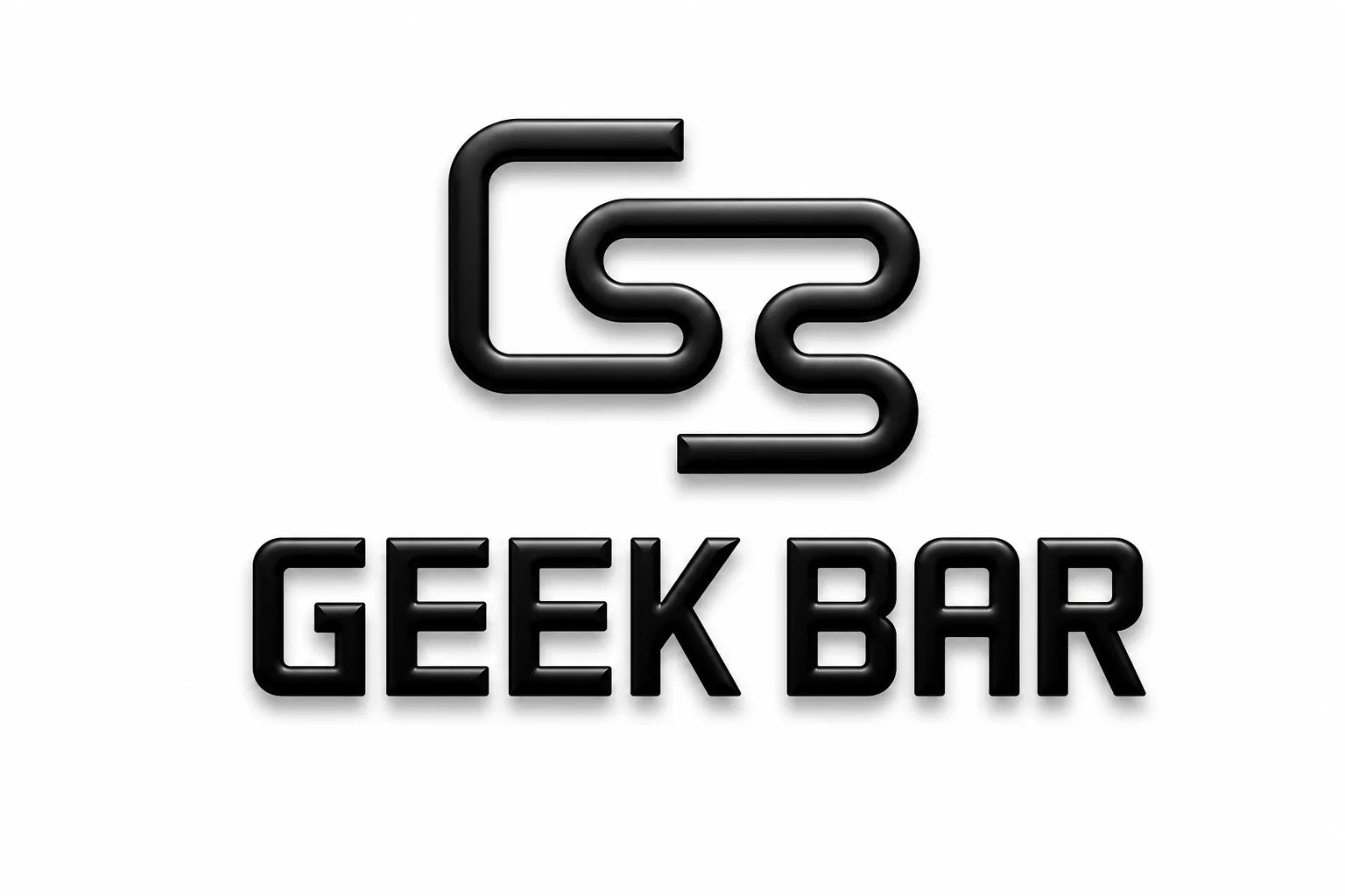 Official Geek Bar brand logo at ZAZA Smoke Shop & Vape in Kissimmee, Florida. Authentic Geek Bar disposable vapes available in-store and for local delivery.