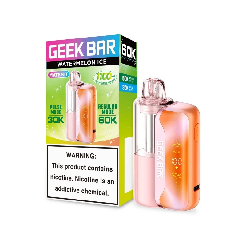 GEEK BAR Mate 60K Kit Watermelon Ice device and packaging at ZAZA Smoke Shop & Vapes in Kissimmee