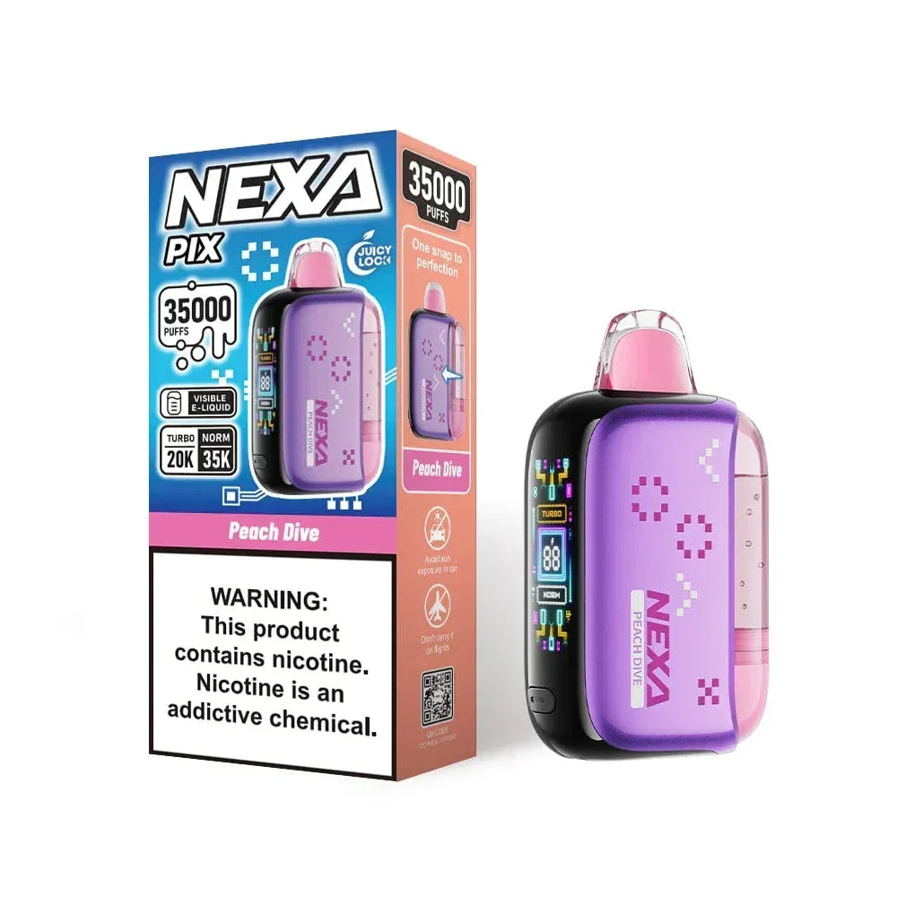NEXA PIX 35K disposable vape and retail box available at ZAZA Smoke Shop & Vapes in Kissimmee, Florida.