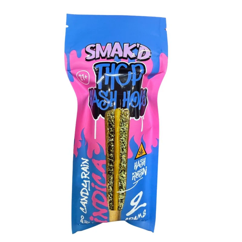SMAK’D THCP Hash Hole Pre-Rolls Candy Rain Indica